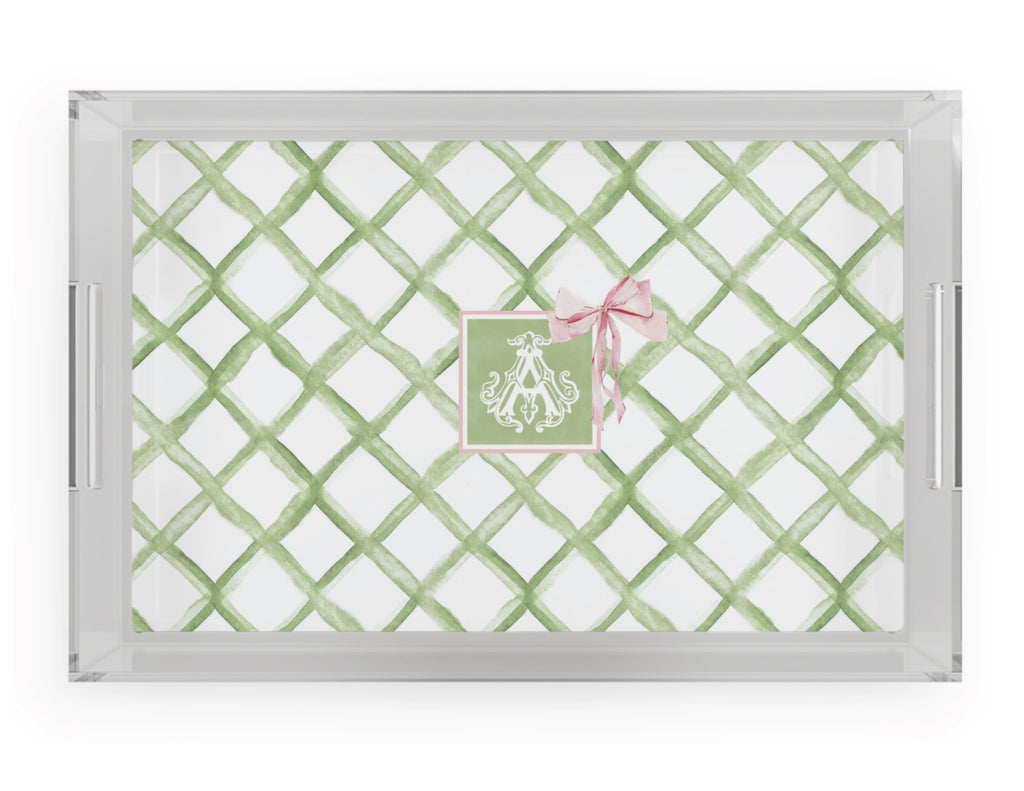 Lattice Grace Acrylic Tray