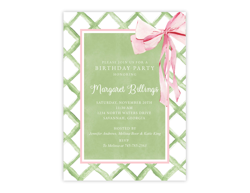 Lattice Grace Invitation