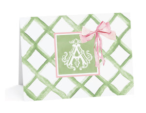 Lattice Grace Fold-Over Stationery