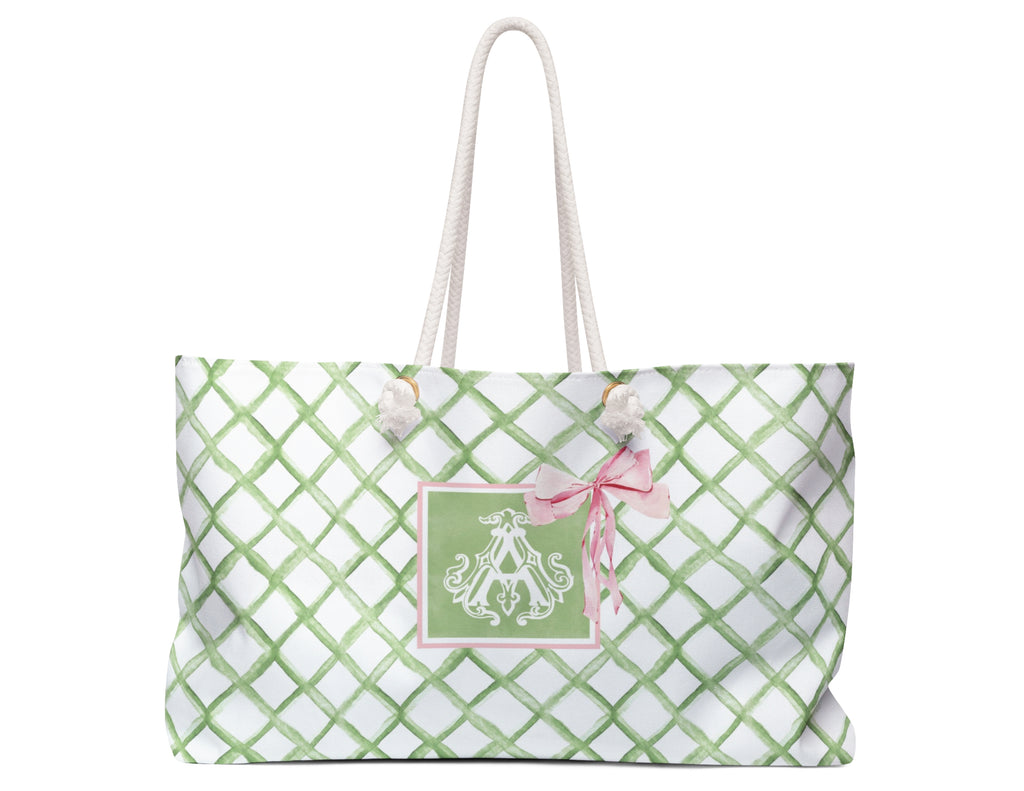 Lattice Grace Weekender Tote
