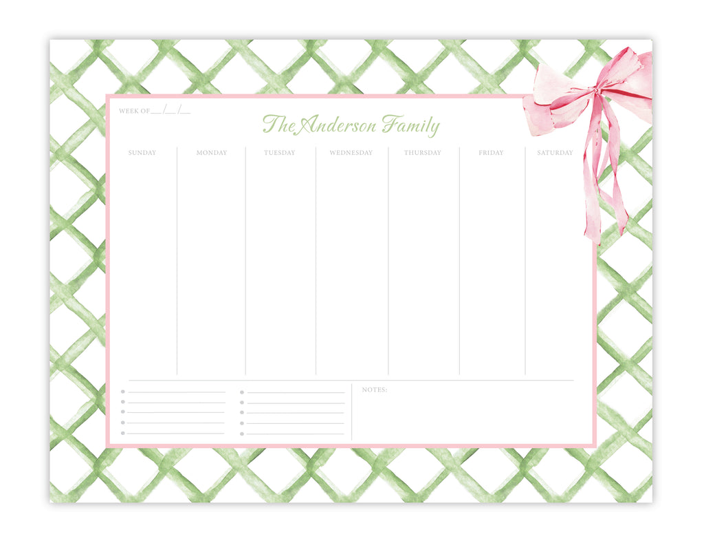 Lattice Grace Weekly Planner