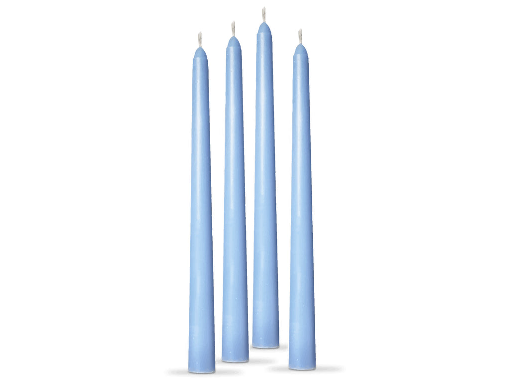 Light Blue Taper Candle, Set of 4