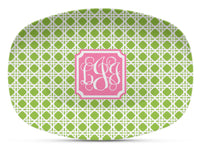 Lime & Carnation Shatterproof Platter