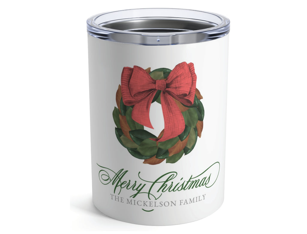 Magnolia Wreath 10oz Tumbler