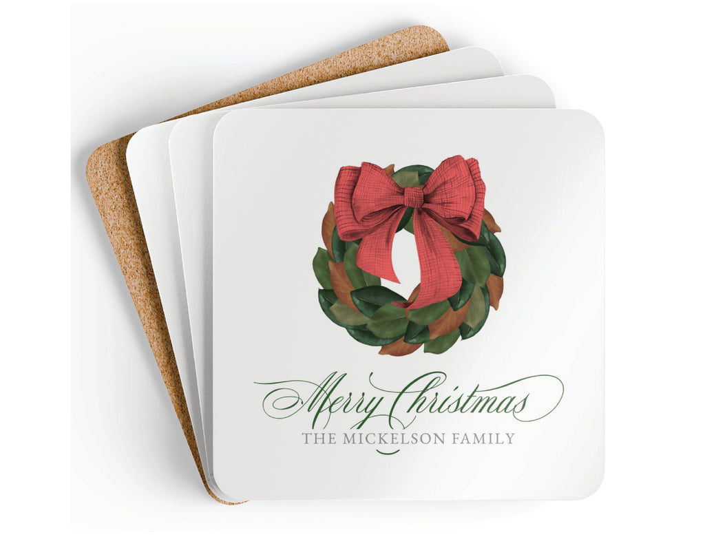 Magnolia Wreath Coasters