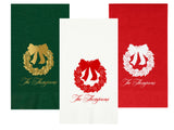 Magnolia Wreath Guest Towels