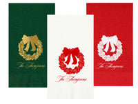 Magnolia Wreath Guest Towels