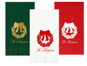 Magnolia Wreath Guest Towels