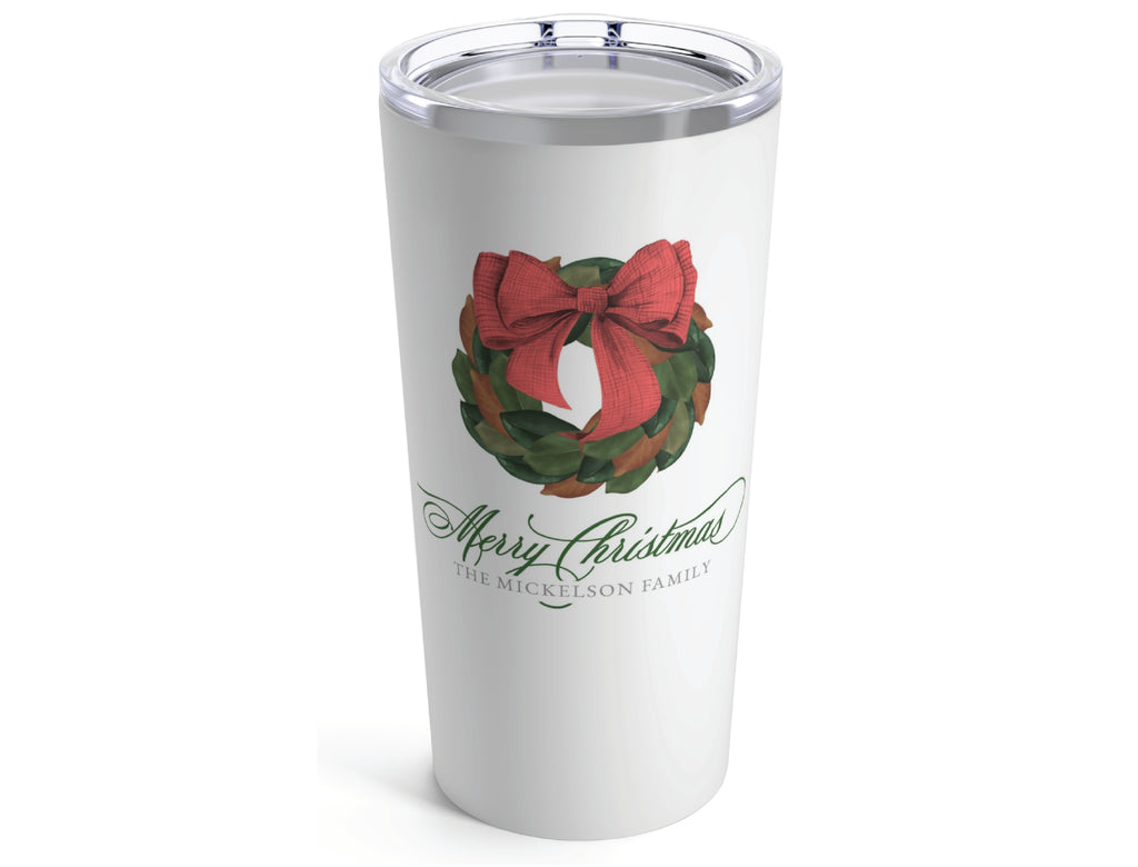 Magnolia Wreath 20oz Tumbler