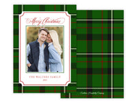 Mistletoe Plaid Holiday Card