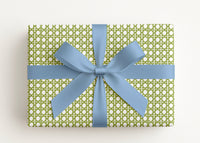 Cane Blue or Green Gift Wrap Roll