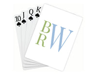 Stacked Monogram Playing Card Deck