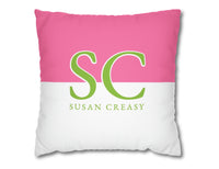 Modern Block Personalized Pillow