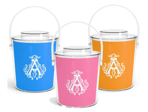 Monogrammed Acrylic Ice Bucket