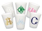 Monogrammed Frosted Cups, 9oz-24oz