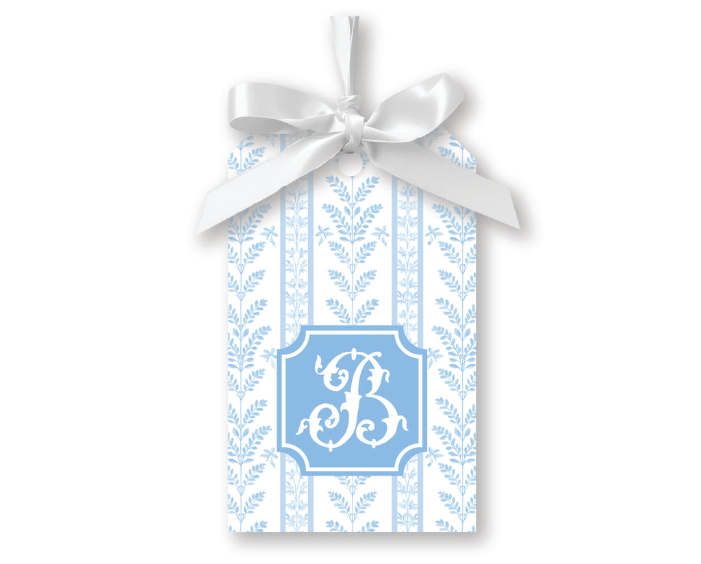 Blue Sea Fern Gift Tags, Set of 20