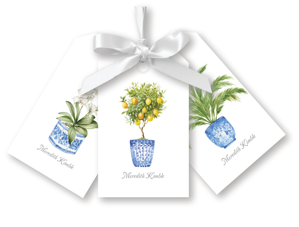 Botanical Gift Tags, Set of 20