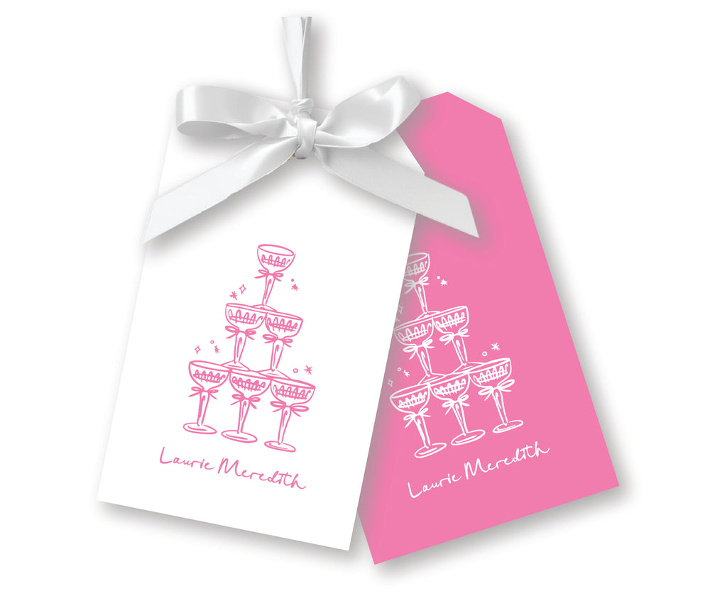 Coupes & Clinks Gift Tags, Set of 20