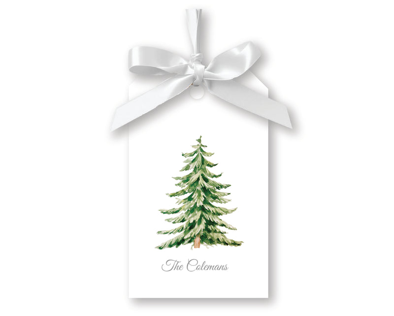 Evergreen Gift Tags, Set of 20