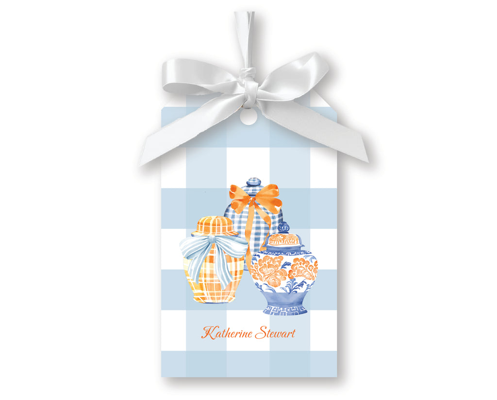 Fall Ginger Jars Gift Tags, Set of 20