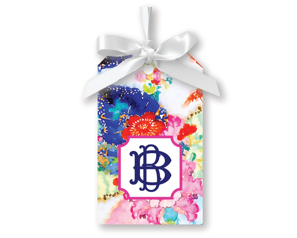Multi Floral Chinoiserie Gift Tags, Set of 20