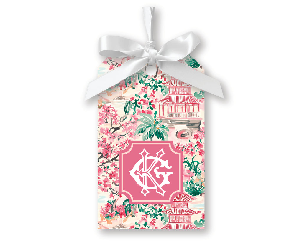 Pagoda & Palms Gift Tags, Set of 20