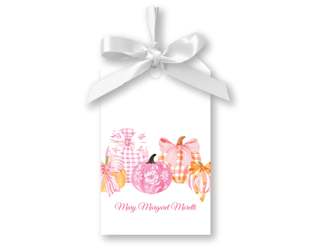 Preppy Pumpkin Patch Gift Tags, Set of 20