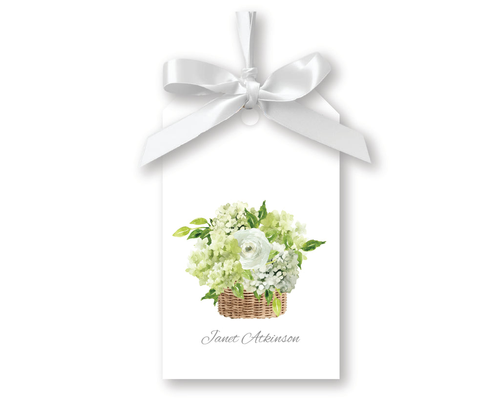 Rattan Botanical Gift Tags, Set of 20