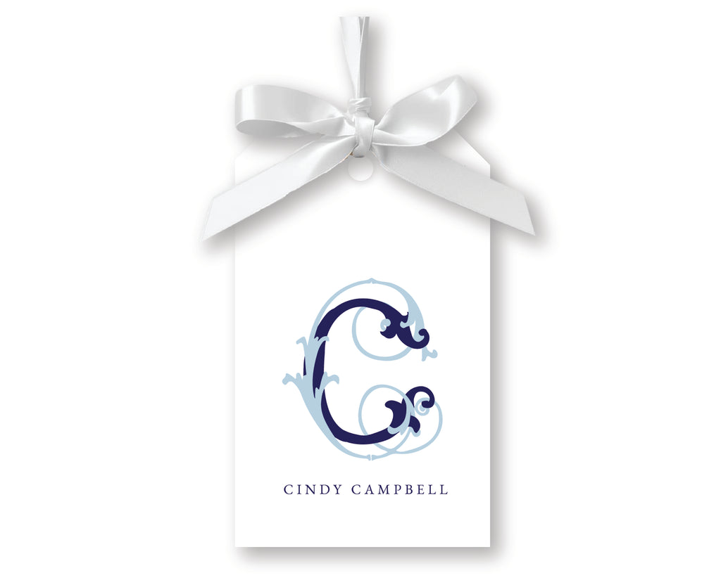 Vintage Script Gift Tags, Set of 20