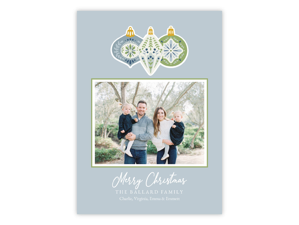 Holiday Card: Nordic Ornaments