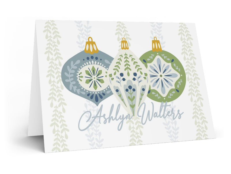 Nordic Ornaments Fold-Over Stationery