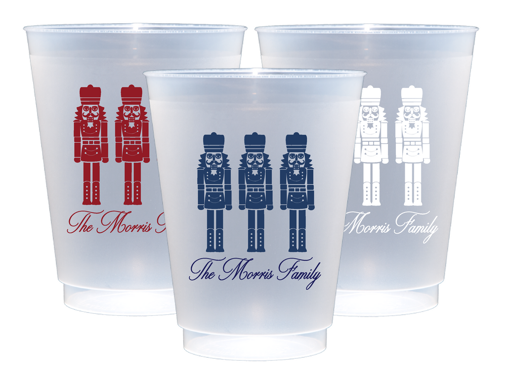 Nutcracker Frosted Cups, 9oz-24oz