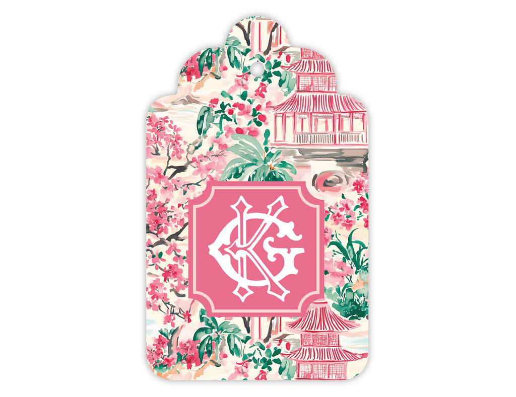 Pagoda & Palms Gift Tags, Set of 20