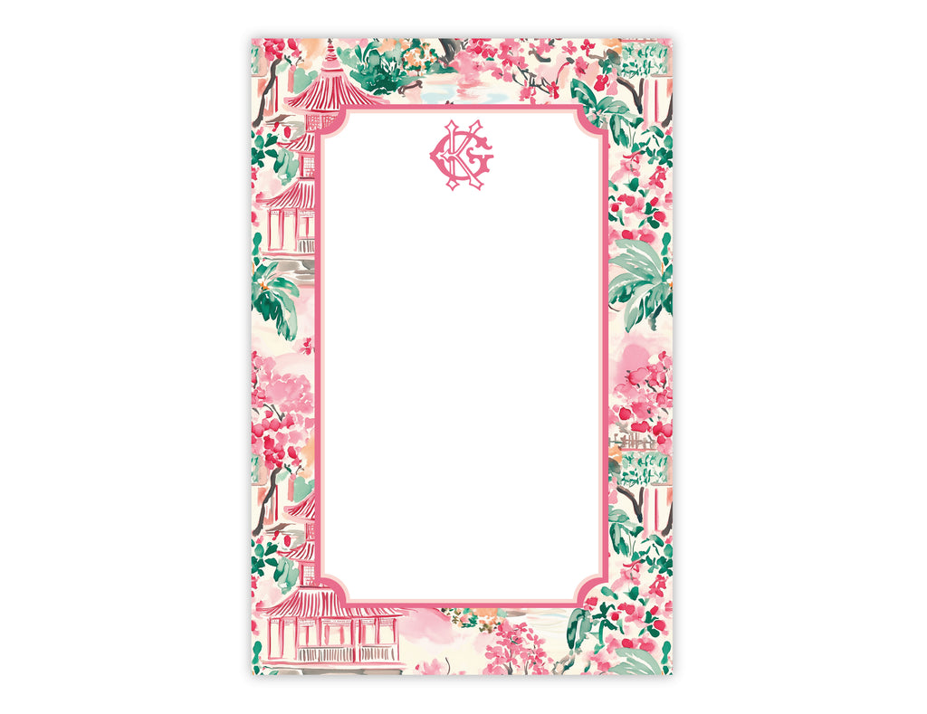 Pagoda & Palms Notepad