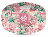 Pagoda & Palms Shatterproof Platter