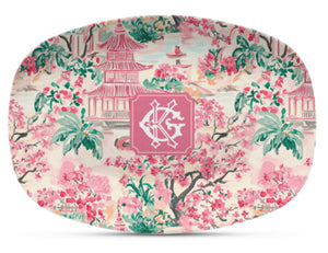 Pagoda & Palms Shatterproof Platter