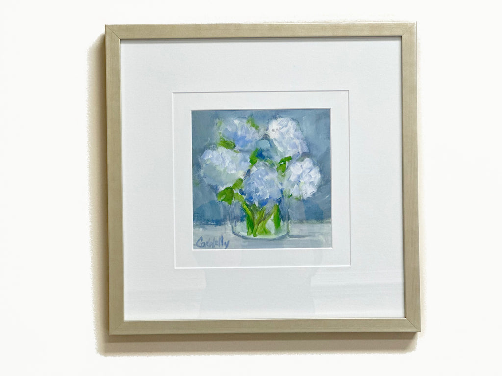 Blue Hydrangea Giclée Art Piece A