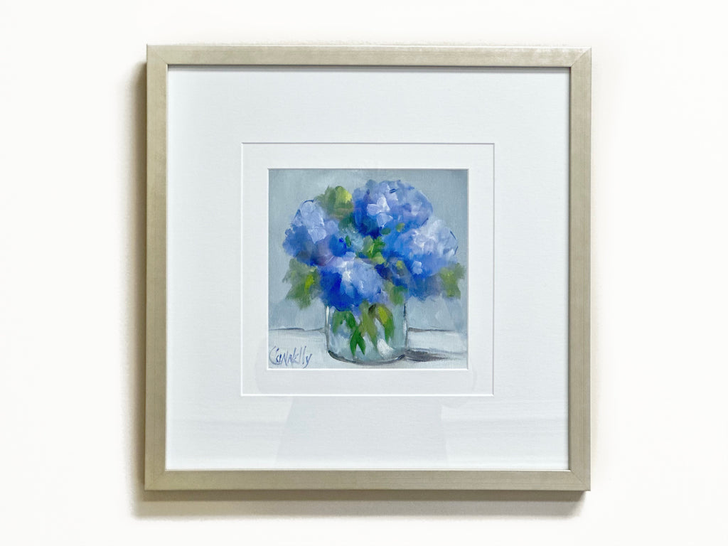Blue Hydrangea Giclée Art Piece B