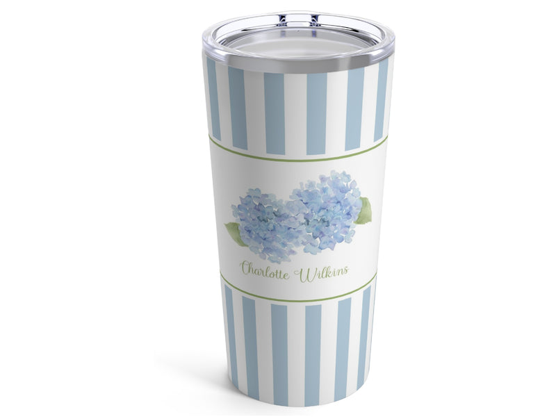 Pale Blue Hydrangea 20oz Tumbler