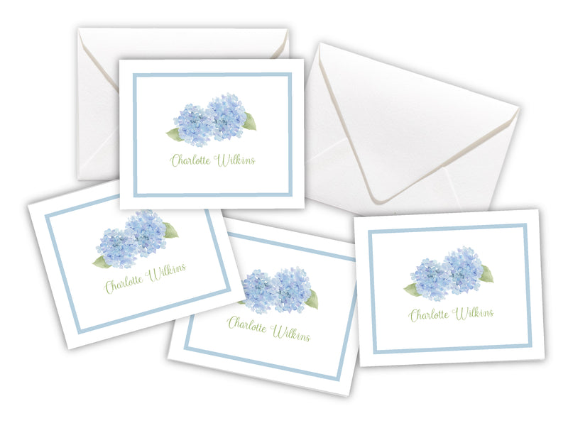 Pale Blue Hydrangea Enclosure Cards