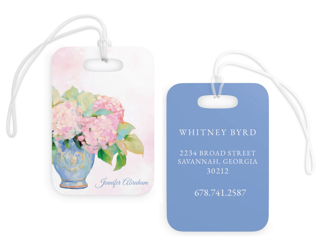 Pastel Floral Luggage Tag