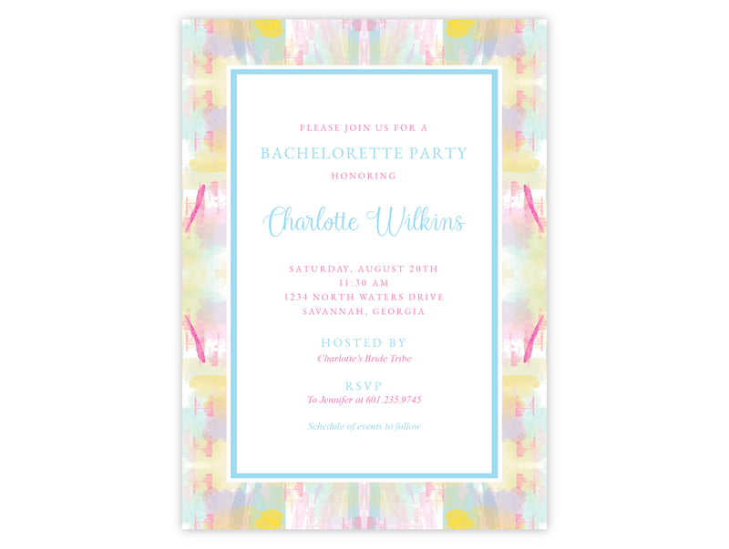Pastel Watercolor Invitation