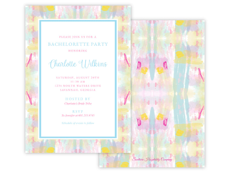 Pastel Watercolor Invitation