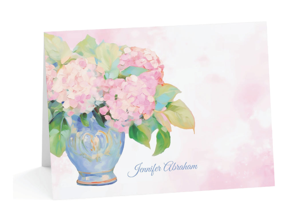 Pastel Floral Fold-Over Stationery