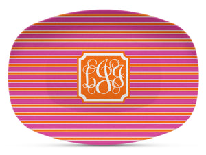 Orange & Pink Shatterproof Platter