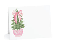Carnation Christmas Tree Place Cards