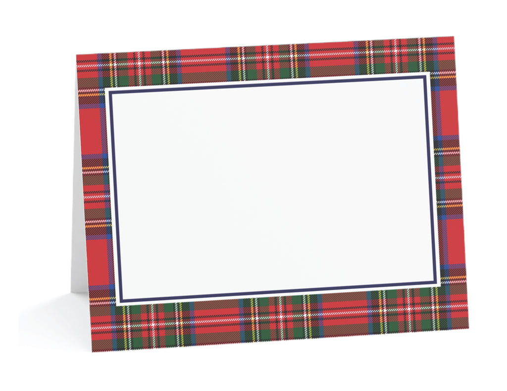 Tartan Holiday Plaid Place Cards