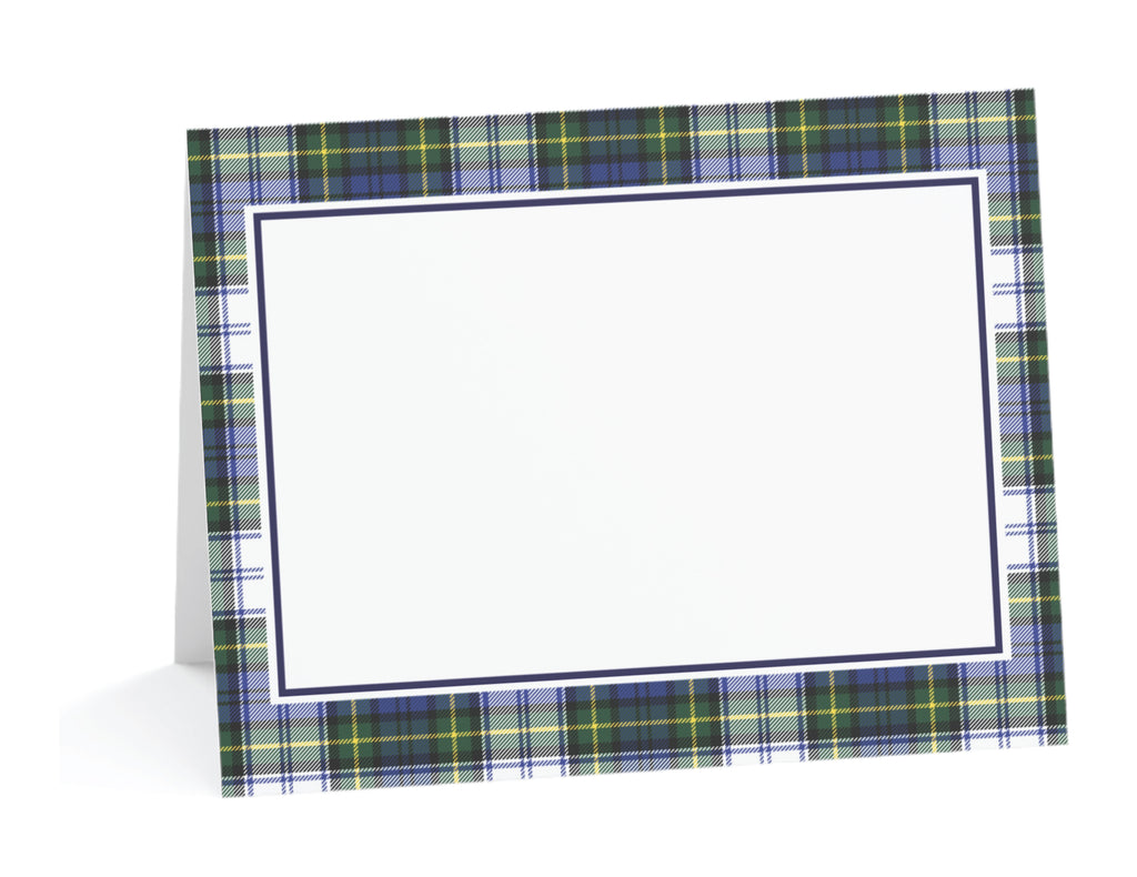 Tartan Stewart Plaid Place Cards