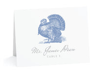 Toile Turkey Place Cards