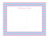 Powder Blue & Carnation Weekly Planner